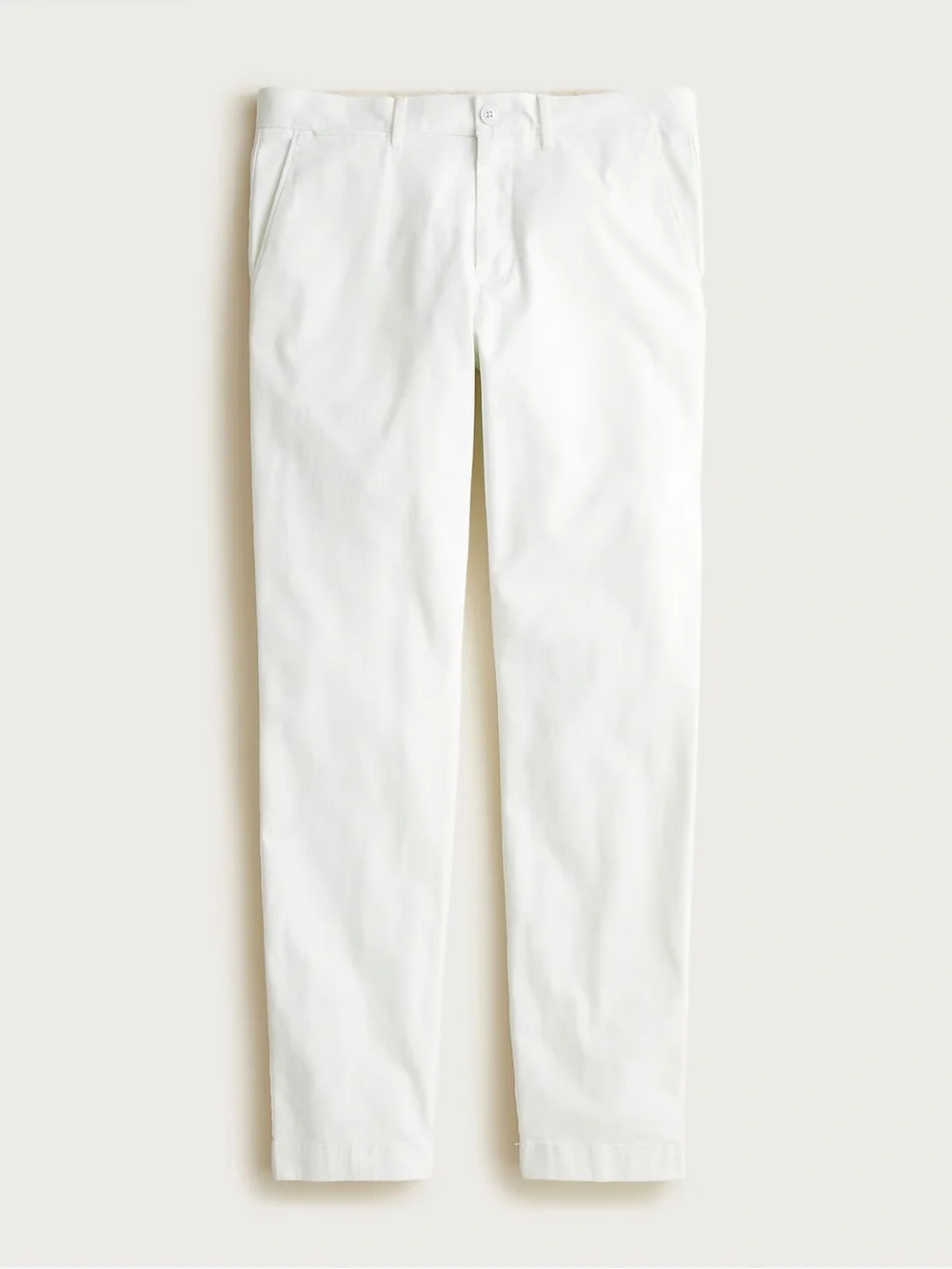 J. Crew 770M Straight-fit stretch chino pant in White Size 38 NWD $98 AR886